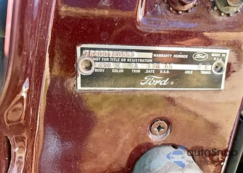 1967 Ford Fairmont from USA, damaged, VIN 7A40C160553